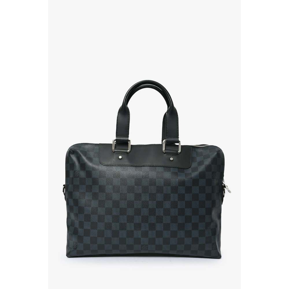 Louis Vuitton 2015 Damier Cobalt Porte Documents Jour Messenger Bag with Strap
